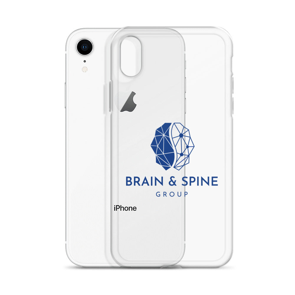Clear Case for iPhone® (BSG Blue Logo) - BSG Store