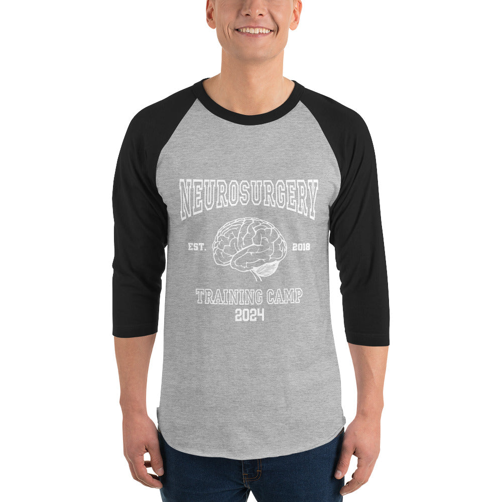 3/4 sleeve raglan shirt - Neurosurgery Training Camp (2024) - BSG Store