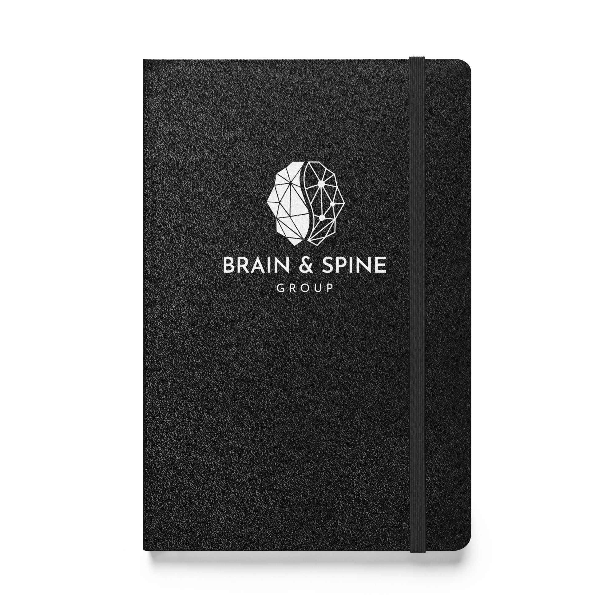 Hardcover Bound Brain & Spine Group Notebook (White Logo)