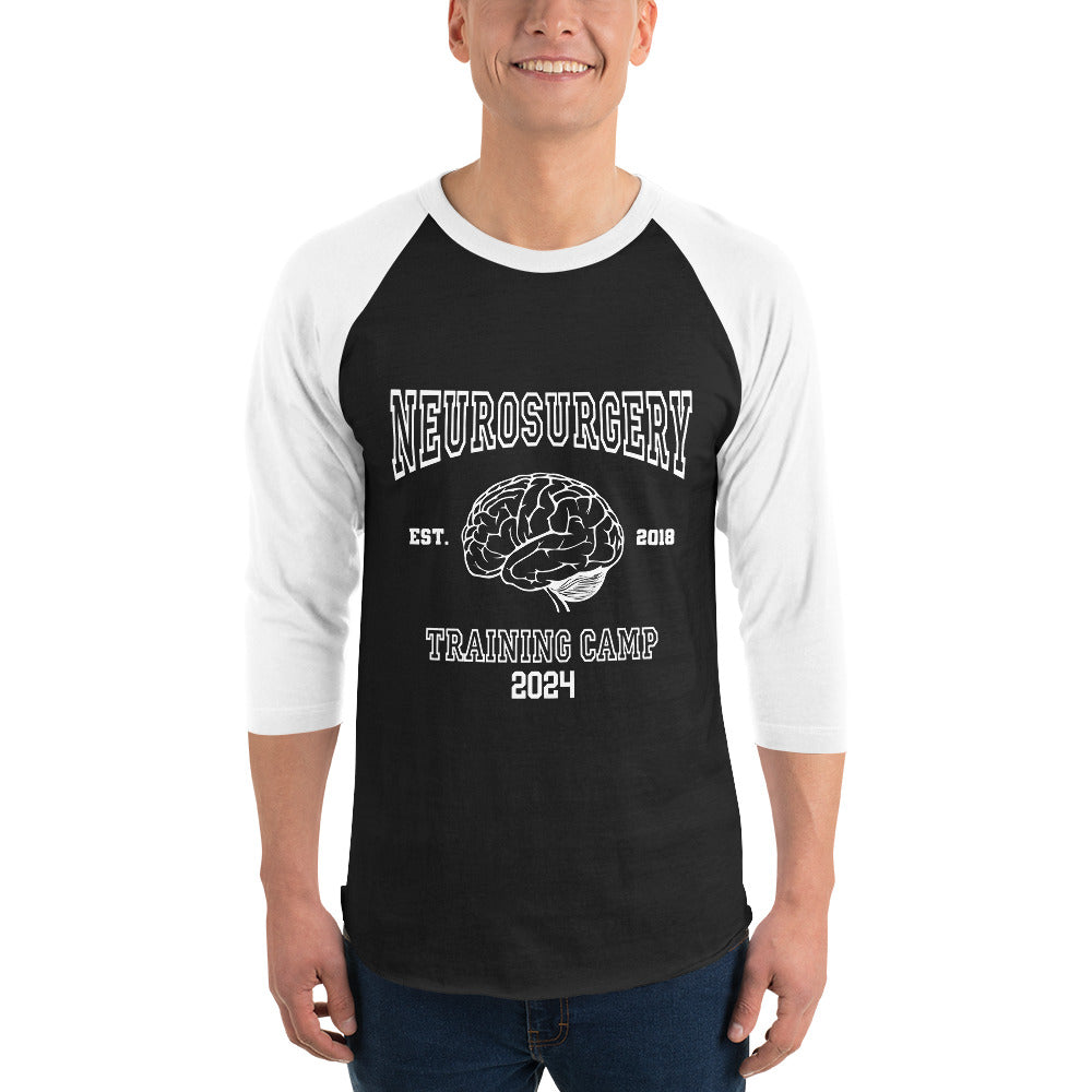 3/4 sleeve raglan shirt -  Neurosurgery Training Camp (2024) - BSG Store
