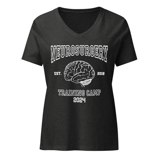 Women’s relaxed v-neck t-shirt - Neurosurgery Training Camp (2024) - BSG Store